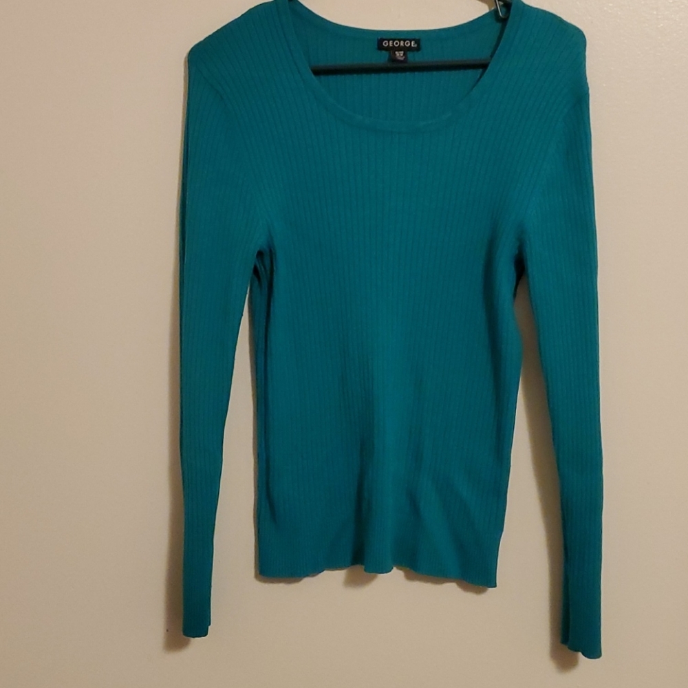 Blue knit shirt